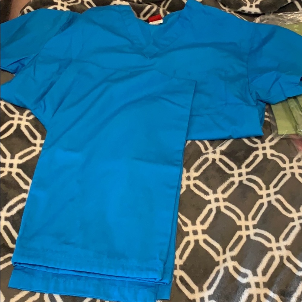 blue scrubs